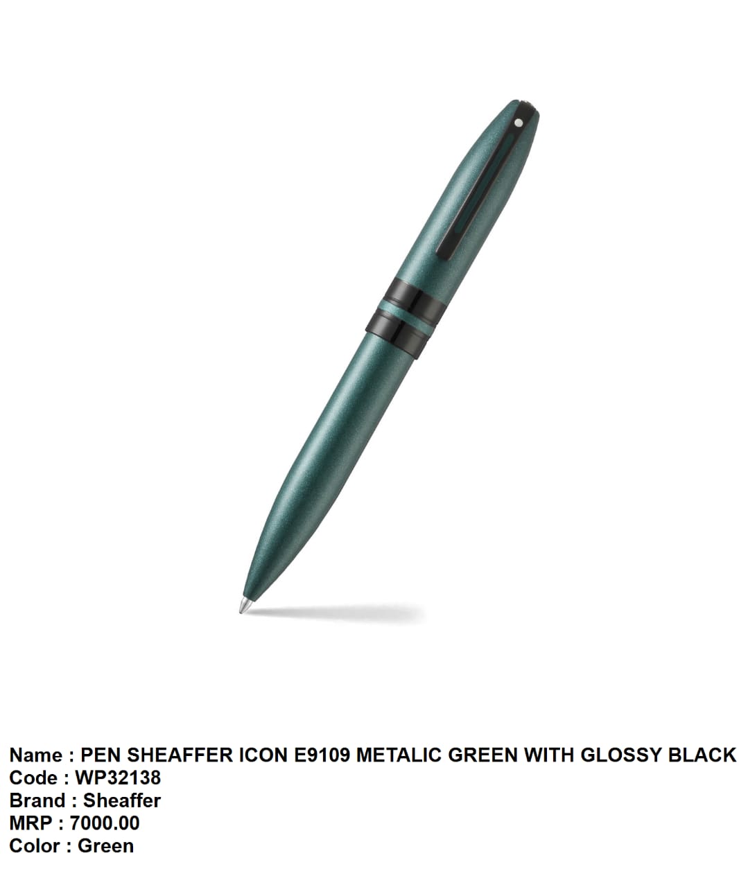 Pen sheaffer icon 100 E9109 metalic green with gloss black 